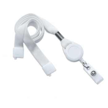 Cordon et zip (x100) blanc